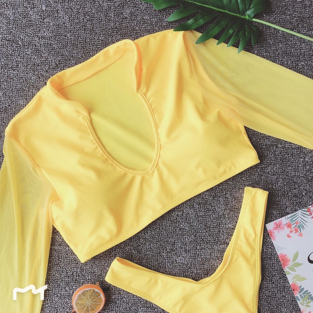 Mesh Bikini Sport Swimwear
